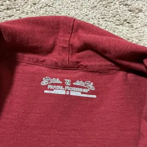 Royal Robbins Granola Girl Women’s S‎ Red Open Cardigan Sweater Organic Cotton thumbnail 4