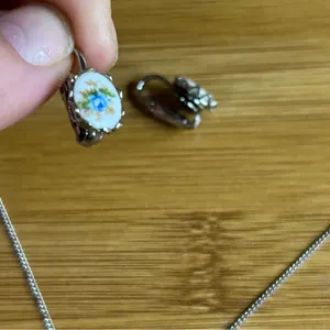 Craft Silver and White Earrings thumbnail 4