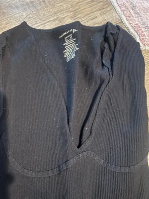Free people intimately seamless black bodysuit small thumbnail 7
