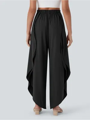 Halara Breezeful High Waisted Flowy Pants XS Black Wide Leg Quick Dry Pockets thumbnail 2