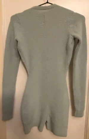 NWT SKIMS mint green cozy light onesie  thumbnail 4