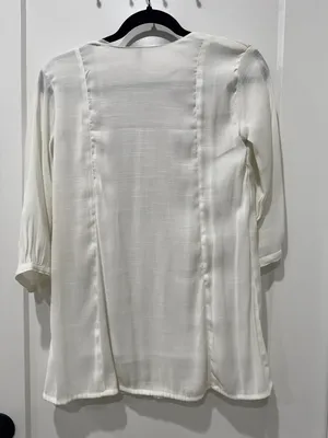 Embroidered cream blouse Red Size XS thumbnail 3