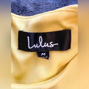 Lulus "Toast to You" Yellow Cutout Dress thumbnail 7