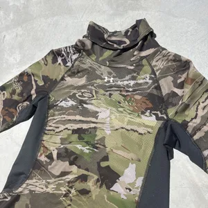 Under Armour Coldgear Ridge Reaper Camo Pullover Mock Neck Fitted Women's LARGE thumbnail 2