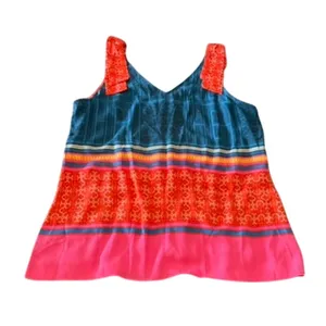 Gabi Nomad Shoulder Tie Top in Multi, Size L thumbnail 5