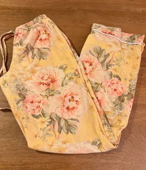 Vintage pj yellow floral size xs thumbnail 1