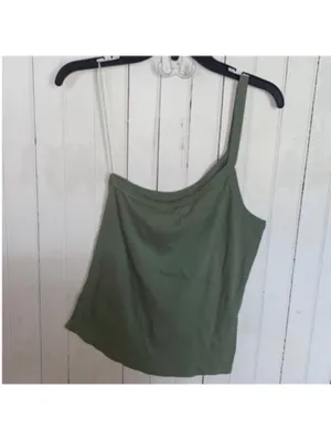 Free People One Way or Another Tank Olive Size L thumbnail 6