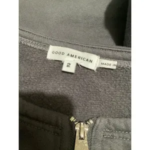 Good American Essentails Gray Half Zip Cropped Womens Sweatshirt 2(M) thumbnail 6