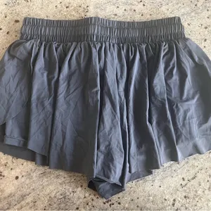 2-IN-1 FLOWY FITNESS SHORTS Deep blue grey thumbnail 5