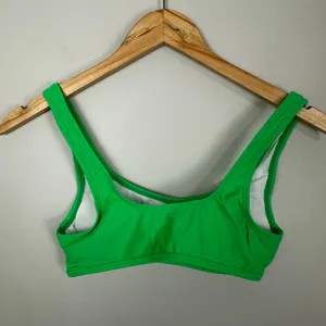 Halara Women's Bikini Bathing Suit Top Neon Green Sporty Size XS Cruise Vacation thumbnail 6