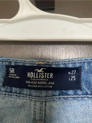 Hollister Light Blue Straight Wide Leg Women's Jeans thumbnail 3