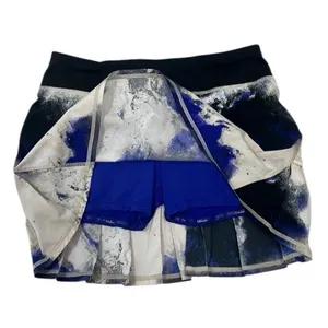 Lululemon Pace Setter Milky Way Skort Skirt Blue Purple Galaxy Marble 14" Size 6 thumbnail 9