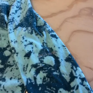 Columbia Abstract Fleece Quarter Zip Pullover Mint Green Blue Tie Dye Print XL thumbnail 6