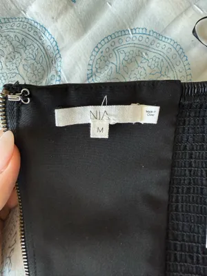 Black Leather Top Size M thumbnail 5