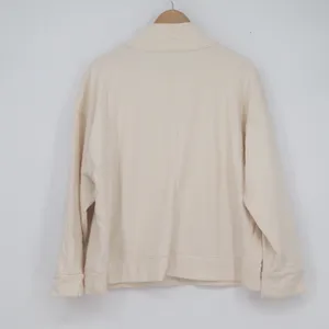 A New Day Cream Mock Neck Quarter Zip Fleece Sweatshirt XXL thumbnail 4