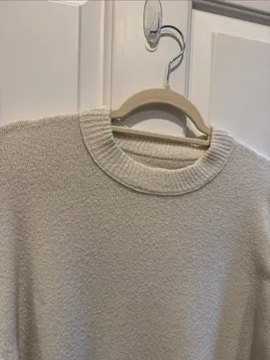 aerie Cream Crewneck Sweater thumbnail 2