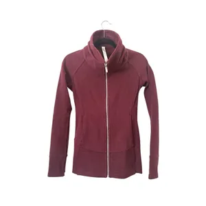 LULULEMON Radiant‎ Zippered Jacket II Maroon Sz 4 thumbnail 2