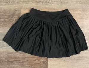 NWT adidas Black Pleated Skater Skirt Skort Small thumbnail 1