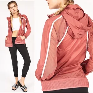 Free People FP Movement Track Jacket Zip Up Windbreaker Athleisure Dusty Pink thumbnail 11