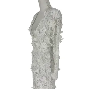 LoveShackFancy Sylvester Bridal‎ Lace Gown White Size 4 NWT thumbnail 11