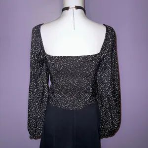 NEW A New Day Black and Tan Polka Dot Blouse thumbnail 7