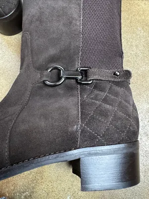 Aquatalia Dark Chocolate Brown Oralie Suede Knee High Boots Size: 9 1/2 thumbnail 16