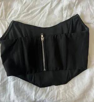 White Fox Black Corset Top thumbnail 2