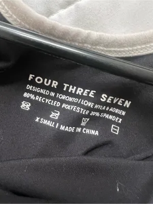 437 Black Spaghetti-Strap Jumpsuit with Cream Trim thumbnail 3