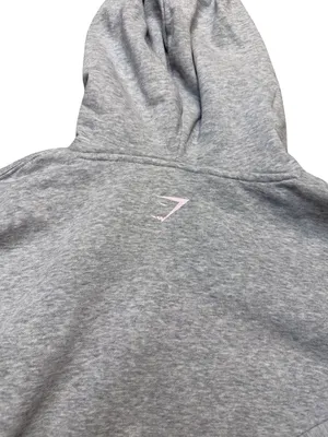 ✨‎ GYMSHARK Strength Dept Hoodie Pullover Gray Logo Women’s S ✨ thumbnail 3