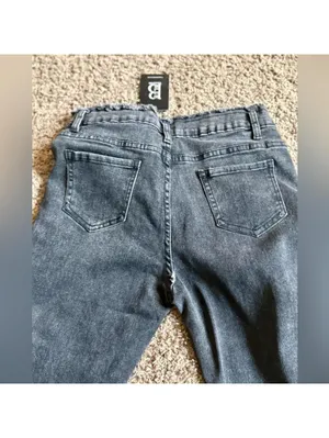 New w/ Tags Buckle Blue B Collection Rhinestone Fringe Cropped Flare Small Jeans thumbnail 4