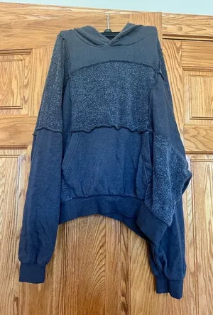 Aerie - Sherpa Patchwork Oversized Hoodie Pullover thumbnail 1