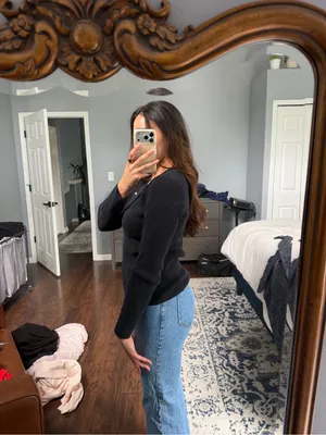 Ralph Lauren Vintage Polo V-Neck Ribbed Sweater thumbnail 7
