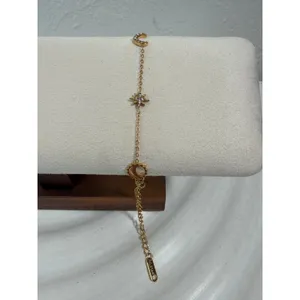 Gold Celestial Charm Bracelet Sun Moon Star Adjustable Dainty Chain‎ NEW thumbnail 5