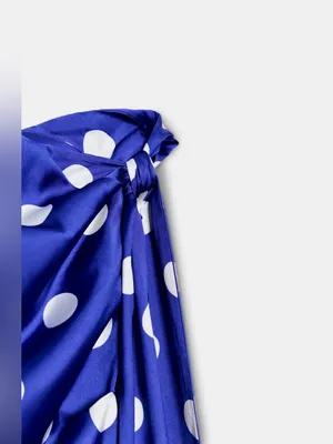 NWT ZARA POLKA DOT BOW TOP SIZE XS thumbnail 5