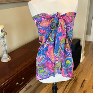 Beach Coverup Wrap Swim New Womens XS S M L Sarong Colorful thumbnail 6