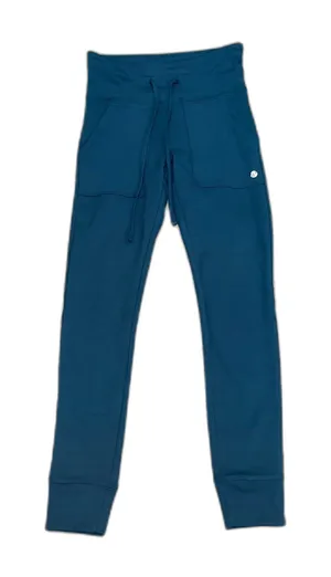 Bally Total Fitness Ultra High Rise Jogger Legging Teal Athleisure Size‎ Small thumbnail 1