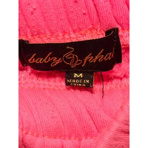 Baby Phat Joggers Sz M Hot Pink Logo Y2K Streetwear Vintage Sweatpants thumbnail 2