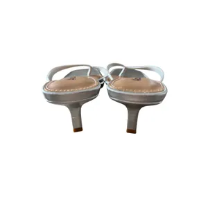 Abound Tina Kitten Heel Sandal Size 6 Silver Open‎ Square Toe thumbnail 5