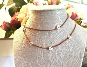 NWT Delicate Flower Belly Chain In Red thumbnail 7