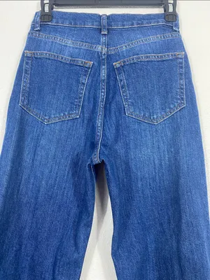 Reformation Dark Blue Wide-Leg Jeans Size 26 thumbnail 7
