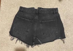 Garage Black Distressed Denim Jean Shorts thumbnail 2