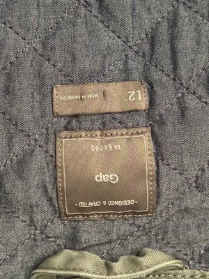 Women’s Gap quilted Canvas Moto Jacket Size 12 thumbnail 13