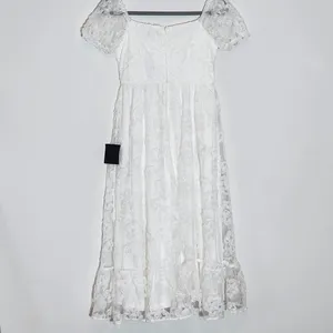 Lulus White Floral Midi Cocktail Dress NWT Size Small White Cocktail Dress thumbnail 4