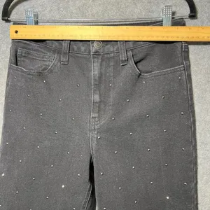 INTEMPO Black Studded‎ Jeans Size 8 Stretch Denim Straight Leg thumbnail 3