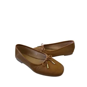 Nordstrom Flats Size 5 Square‎ Toe Brown Leather Slip On Casual Shoes thumbnail 5