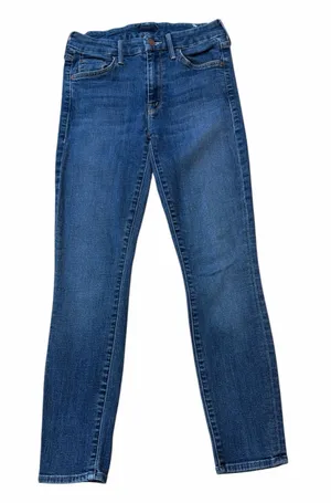 MOTHER The Looker Crop One Fell Sweep Skinny Jeans thumbnail 1