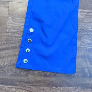 Jaanuu Royal Blue Flare Leg Scrub Pants J95043-RYLC-XS Snap Hem New thumbnail 2