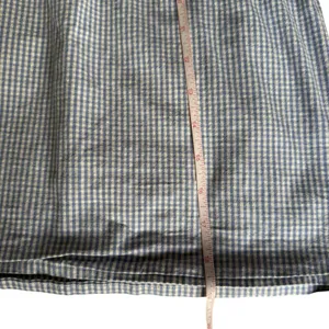 Blue White Gingham Crop Top Size S Spaghetti Strap Heart Neck Tie Back Y2K Cute thumbnail 5