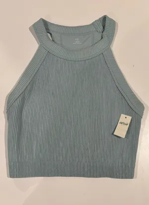 Aerie Cropped Tank Top Ribbed thumbnail 1