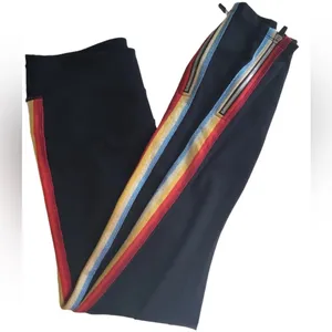 Spiritual Gangster Black Rainbow Sparkle Shimmer Zipper High Rise Legging Pants thumbnail 9